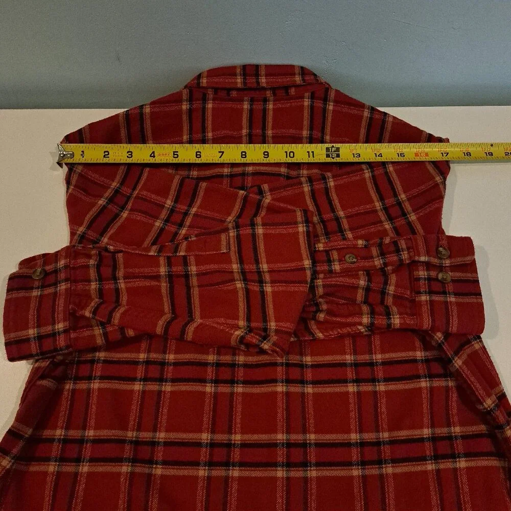 Banana Republic Men's Small Standard Fit Plaid 100% Cotton Flannel Shirt/Jacket